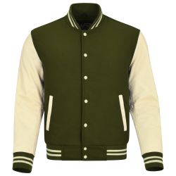 Varsity Jacket Olive Green